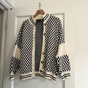 DRESSED IN LALA CHECKERED GRANDPA CARDIGAN